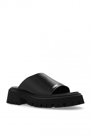 SchaferandweinerShops Canada - slip-on Derby shoes - Black 'Tractor' slides  Balenciaga